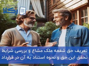 حق شفعه ملک مشاع
