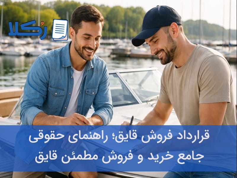 قرارداد فروش قایق